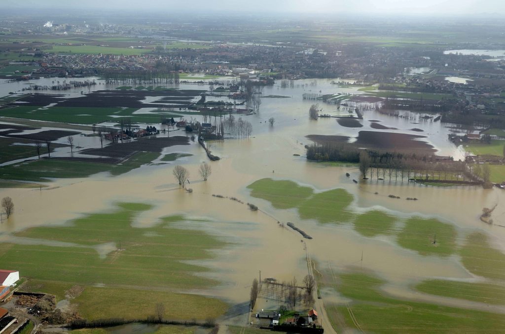 durant une inondation...